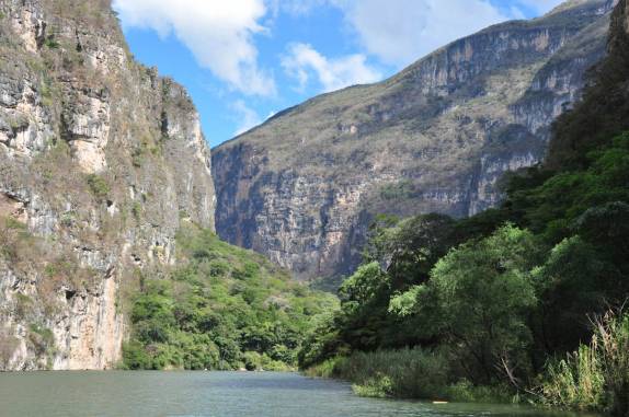 Chegando ao Canyon del Sumidero, em Chiapa del Corso, no México